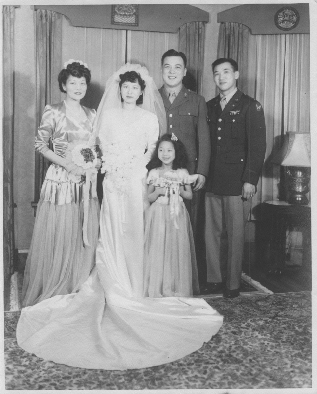 Marriage of Margaret Woo and Howard Chinn in 1945